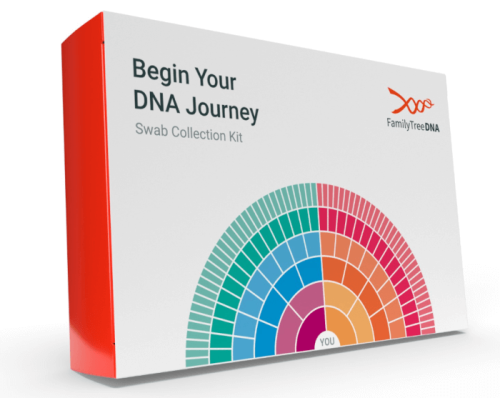 FTDNA sample collection kit box